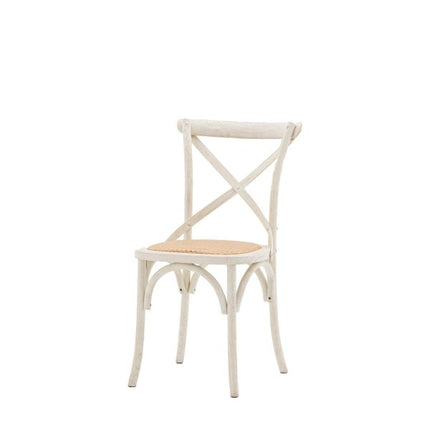 Terraza White Rattan Dining Chair Set Of 2