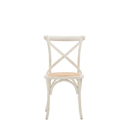 Terraza White Rattan Dining Chair Set Of 2