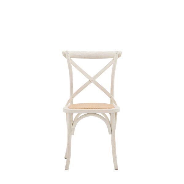 Terraza White Rattan Dining Chair Set Of 2