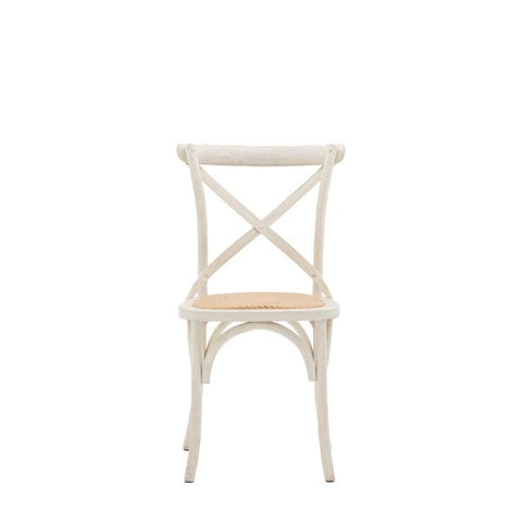 Terraza White Rattan Dining Chair Set Of 2