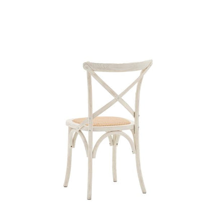 Terraza White Rattan Dining Chair Set Of 2