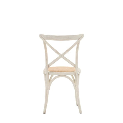 Terraza White Rattan Dining Chair Set Of 2