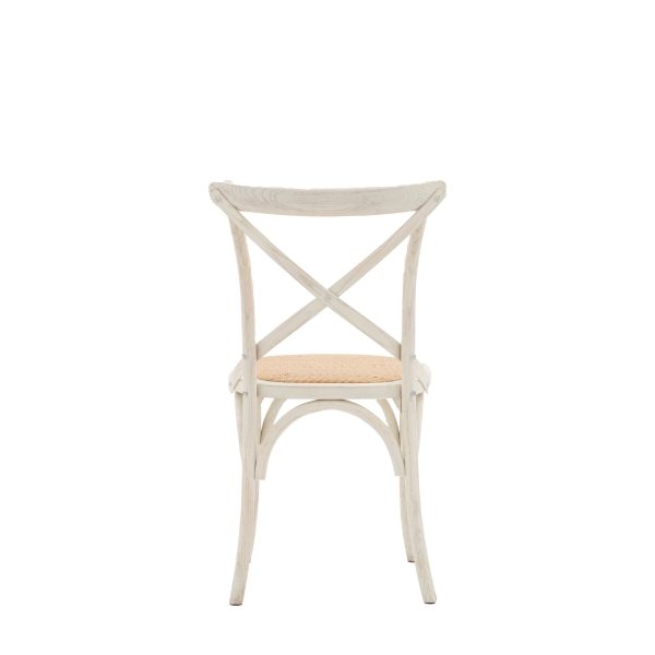 Terraza White Rattan Dining Chair Set Of 2