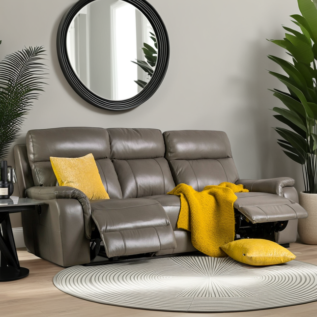 Medici 3 Seater Leather Recliner Sofa
