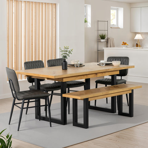 Vienna Oak Extending Dining Table (140cm-180cm)