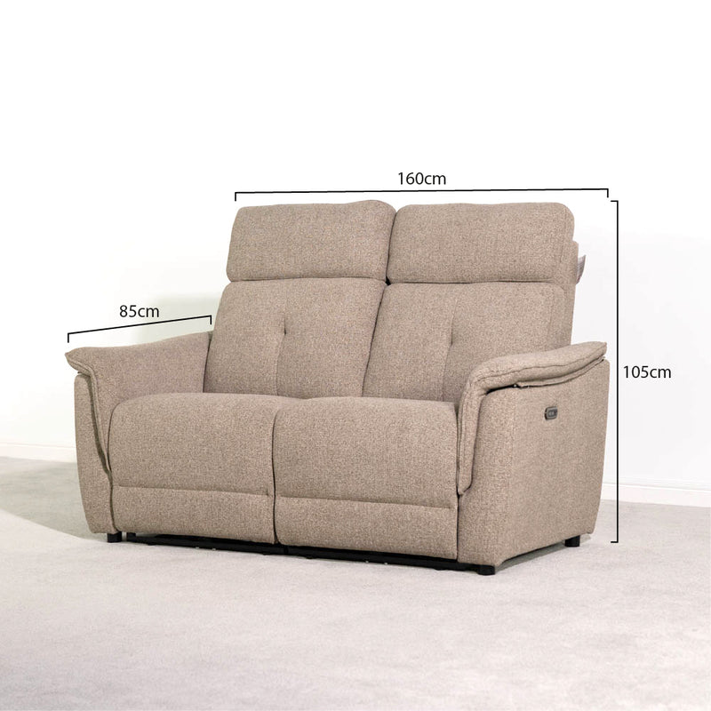 Maximo 2 Seater Power Recliner With Headrest Tilt