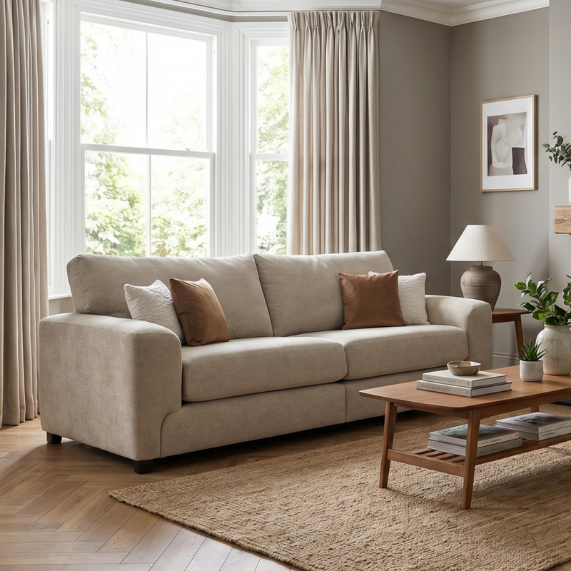 Maresca Fabric 4 Seater Sofa