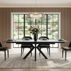 Olympia Small Light Grey Matt Ceramic Extendable Dining Table (130cm-180cm)