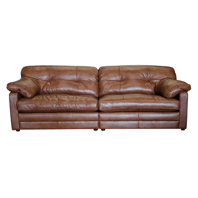 Alexander & James Bailey Leather 4 Seater Split Sofa