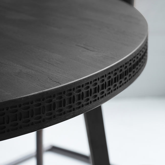 Serenity Black Round Dining Table