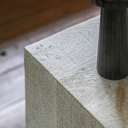 Dakota Whitewash Side Table