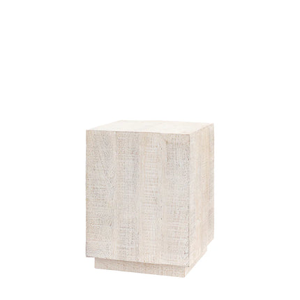 Dakota Whitewash Side Table