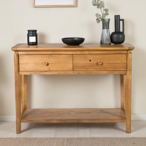 Scandi 2 Drawer Console Table