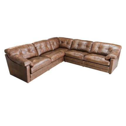 Alexander & James Bailey Leather 5 Seater Corner Sofa