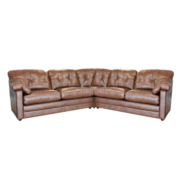 Alexander & James Bailey Leather 5 Seater Corner Sofa