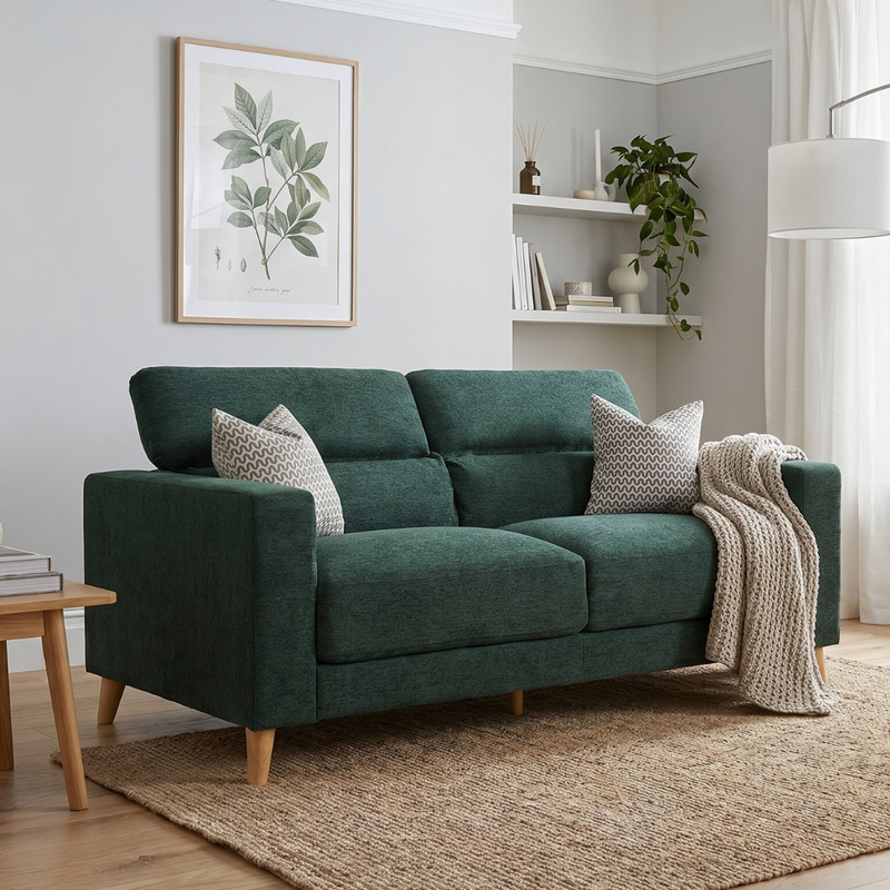Olive 3 Seater Ratchet Headrest Sofa