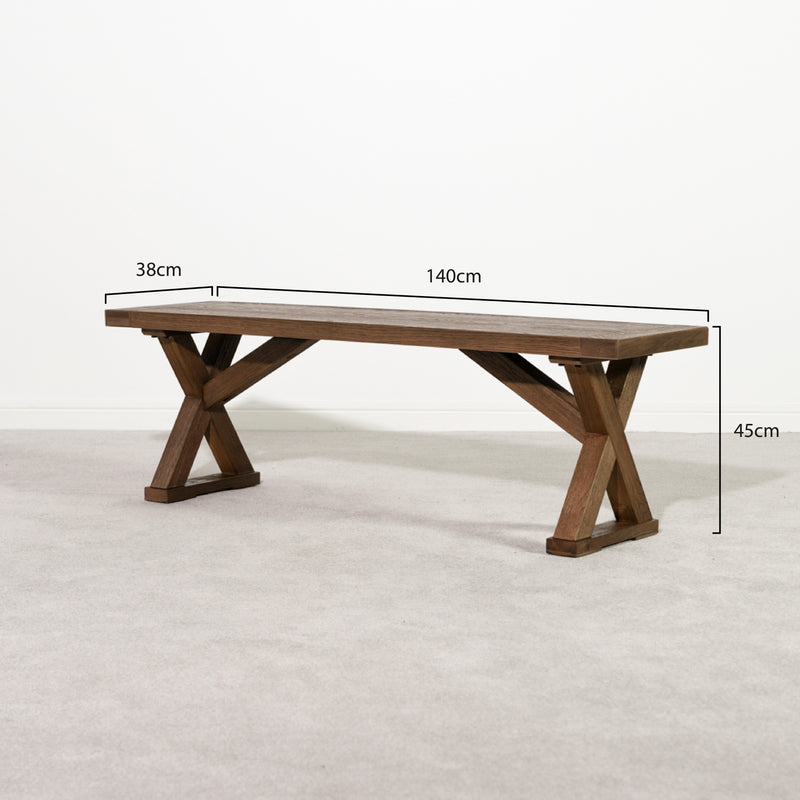 Quebec Oak Dining Bench