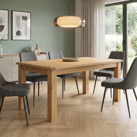 Cheltenham Oak Fixed Top Dining Table 1500mm