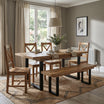 Nautilus Mango Wood Extending Dining Table