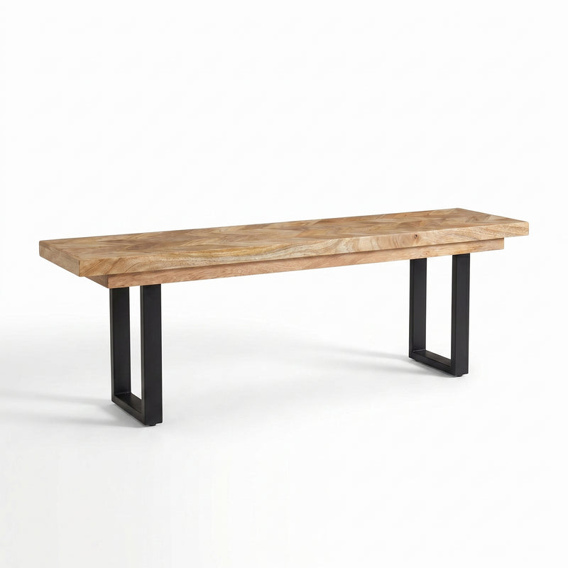 Nautilus Mango Wood Dining Bench
