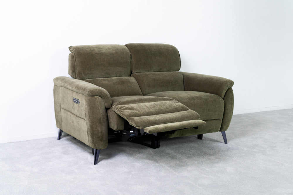 Wesley 2 Seater Power Fabric Recliner Sofa