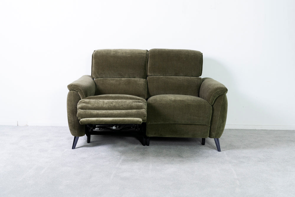 Wesley 2 Seater Power Fabric Recliner Sofa