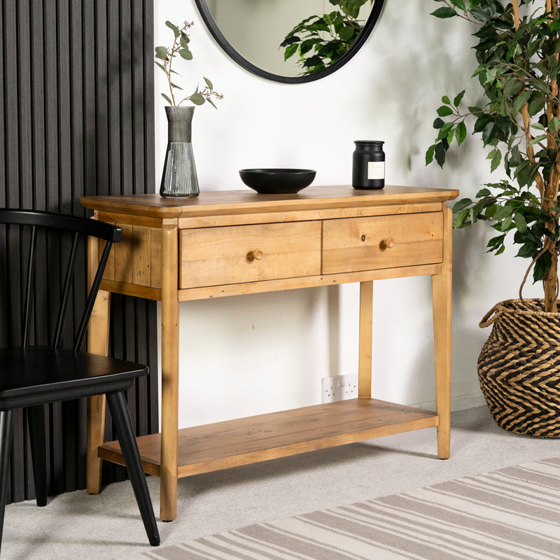 Scandi 2 Drawer Console Table