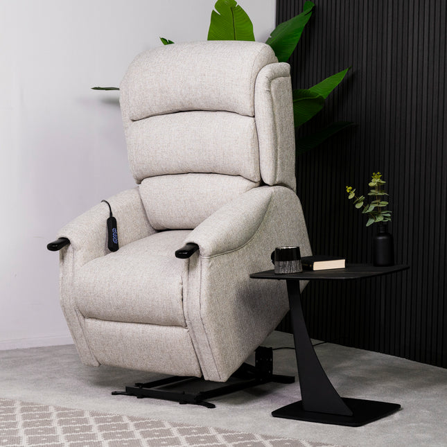 Barnaby Cream Fabric Recliner Armchair