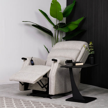 Barnaby Cream Fabric Recliner Armchair