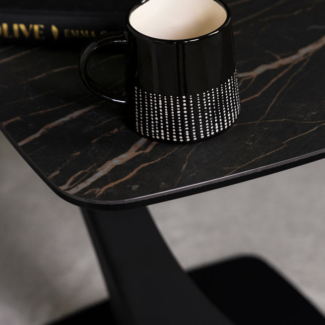 Cosmo Black Ceramic Lamp Table