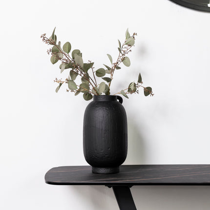 Cosmo Black Ceramic Console Table