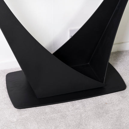 Cosmo Black Ceramic Console Table