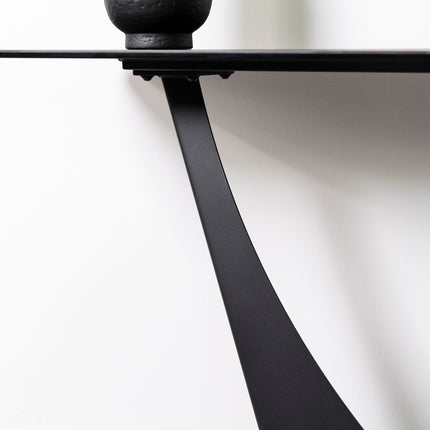 Cosmo Black Ceramic Console Table