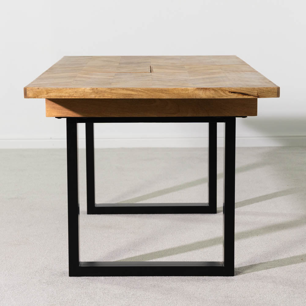 Nautilus Mango Wood Extending Dining Table