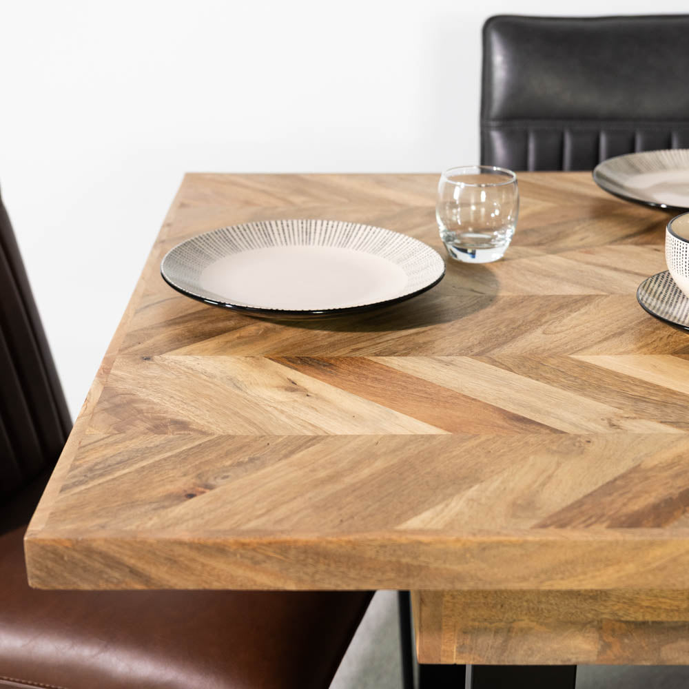 Nautilus Mango Wood Extending Dining Table