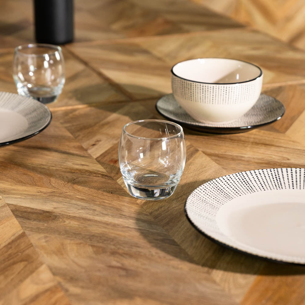 Nautilus Mango Wood Extending Dining Table