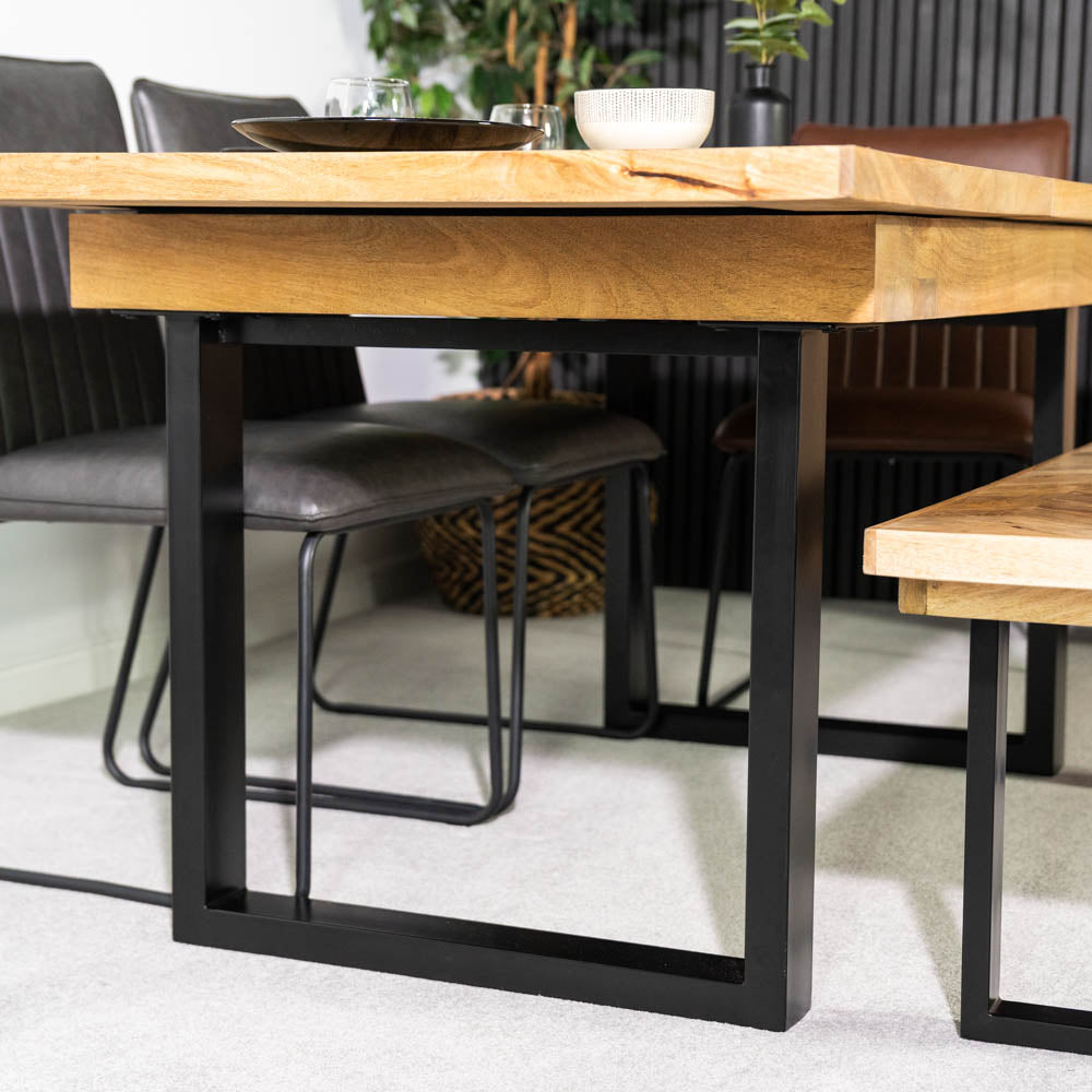 Nautilus Mango Wood Extending Dining Table