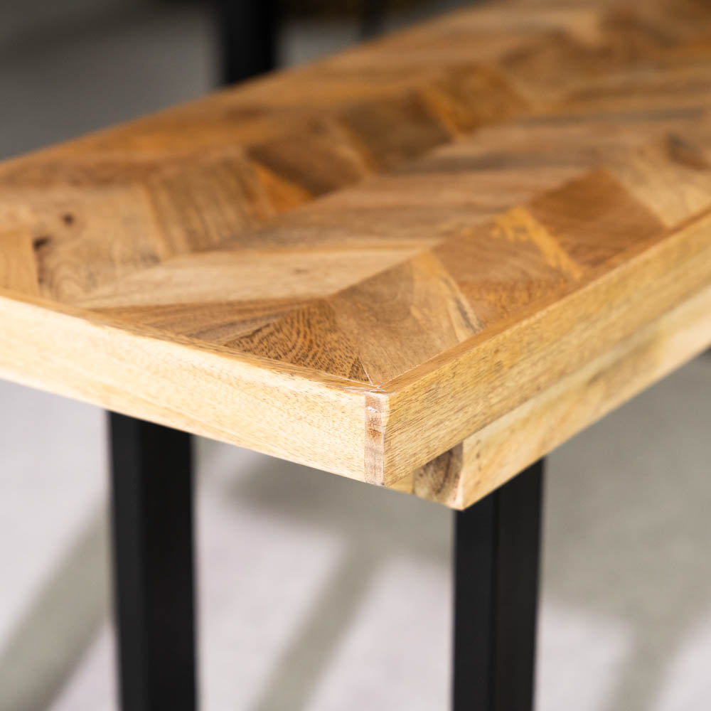 Nautilus Mango Wood Dining Bench