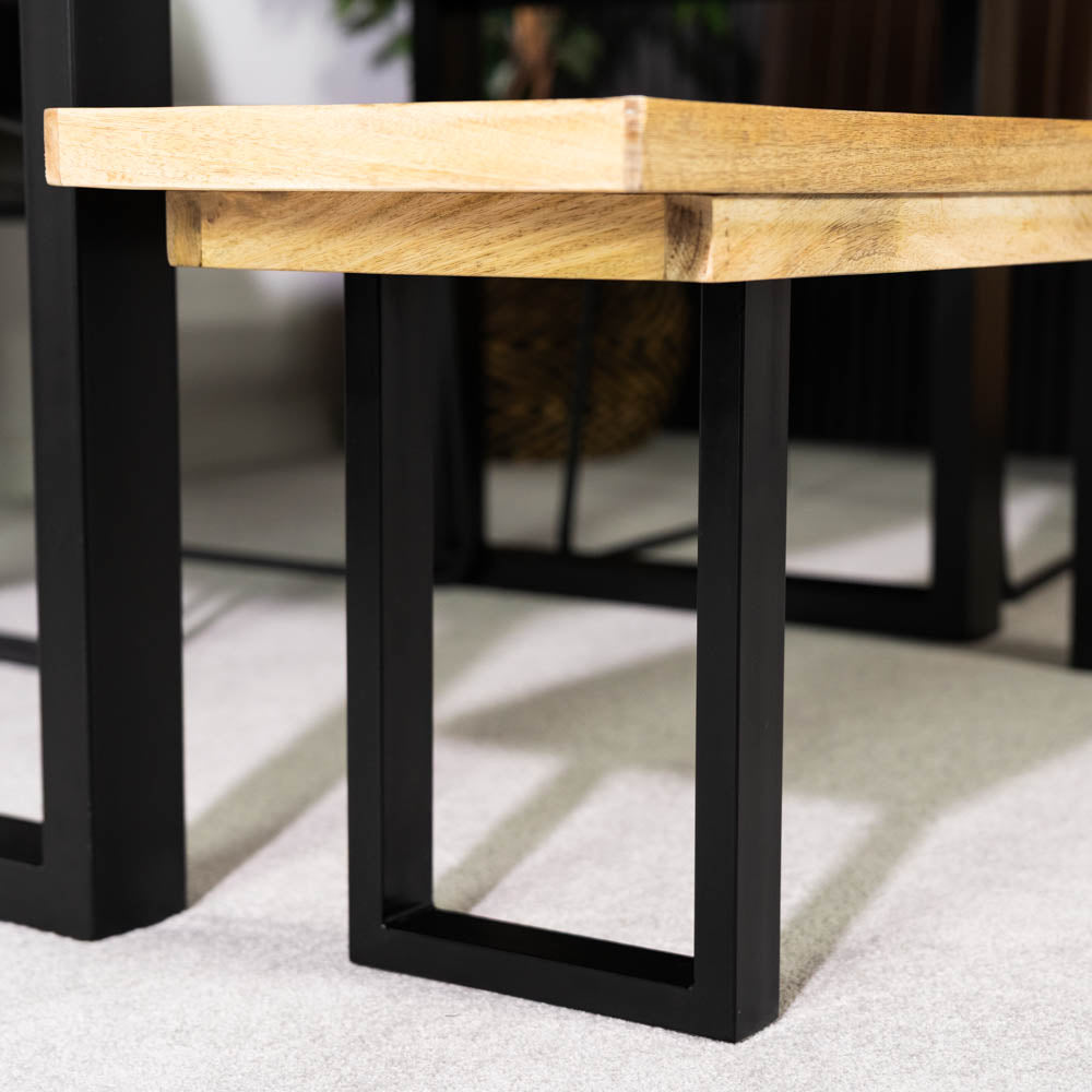 Nautilus Mango Wood Dining Bench