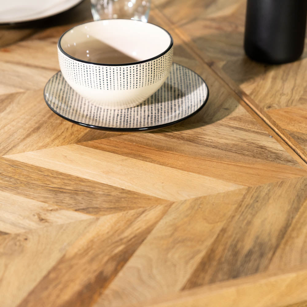 Nautilus Mango Wood Extending Dining Table
