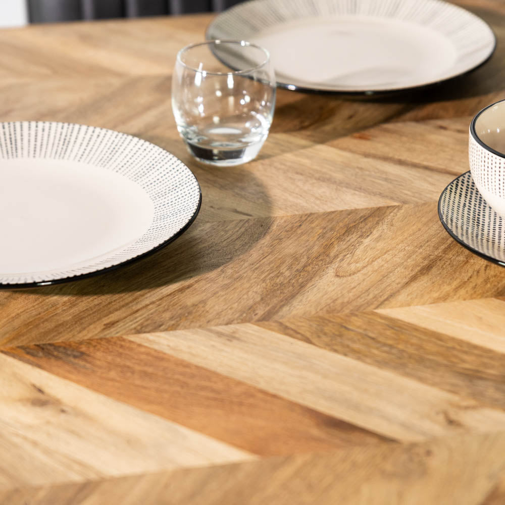 Nautilus Mango Wood Extending Dining Table