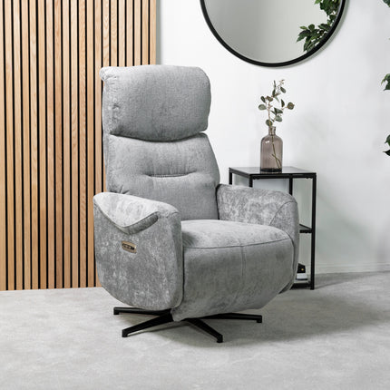 Morty Power Recliner Chair (Dark Grey)