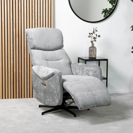 Morty Power Recliner Chair (Dark Grey)