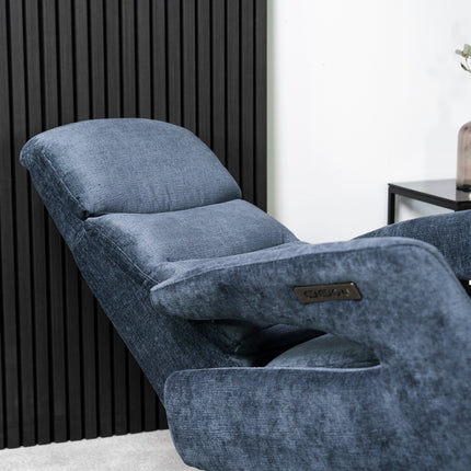 Bali Power Recliner Chair (Navy Blue)