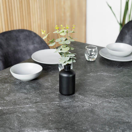 Olympia Dark Grey Ceramic Extendable Dining Table (160cm-240cm)