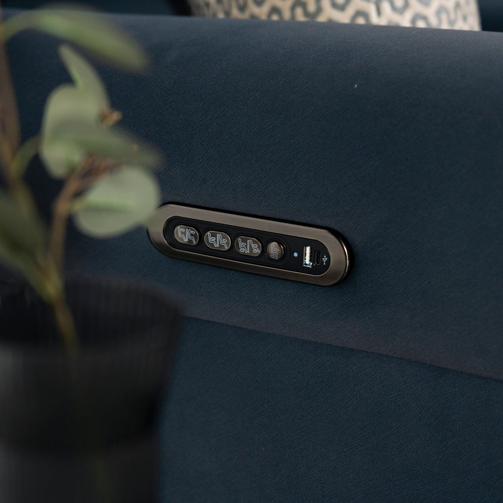 Optima 3 Seater Recliner Power Headrest Tilt With Sofa Screen