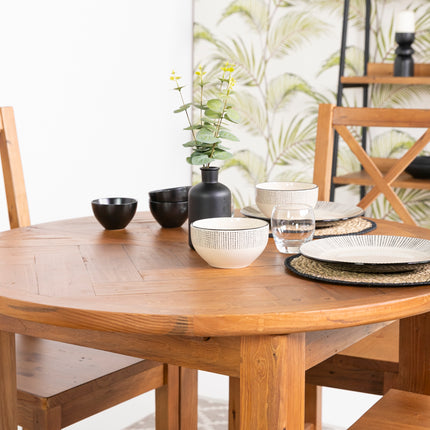 Tulsa Round Extendable Dining Table