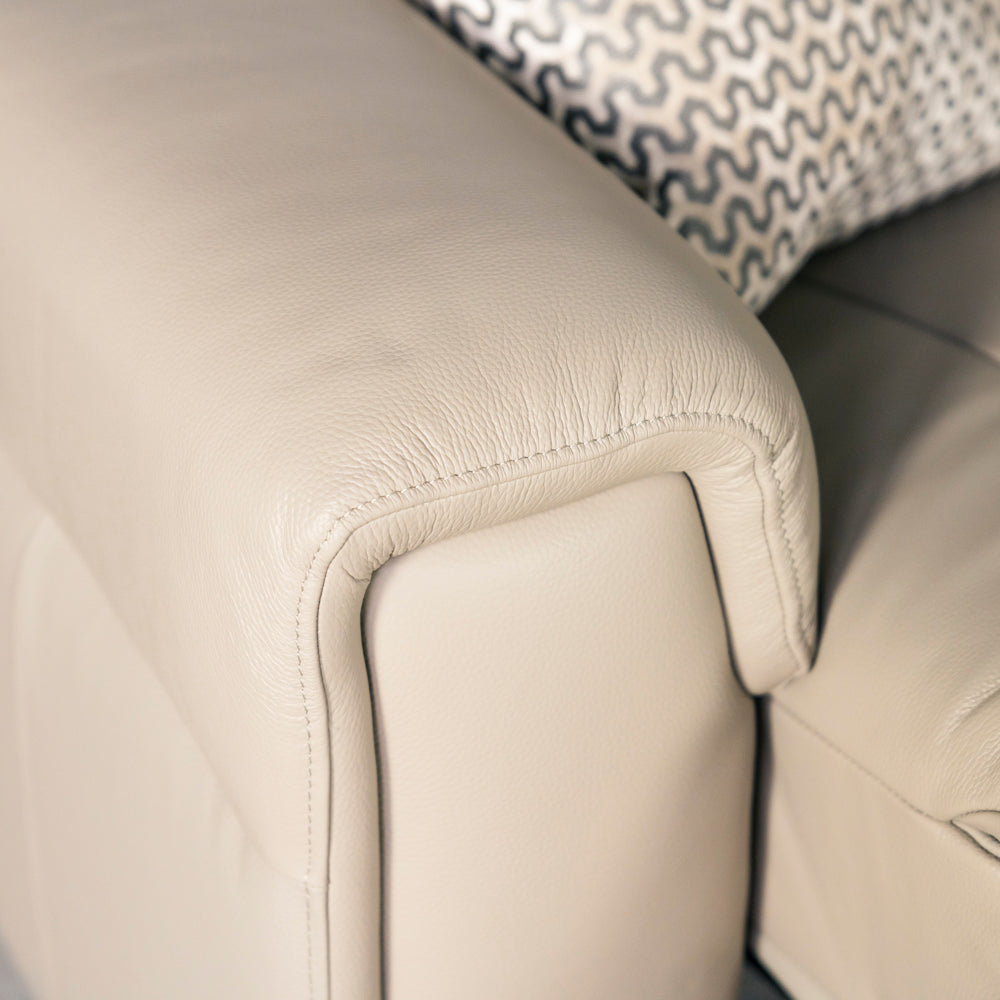 Optima 2 Seater Leather Recliner Power Headrest Tilt