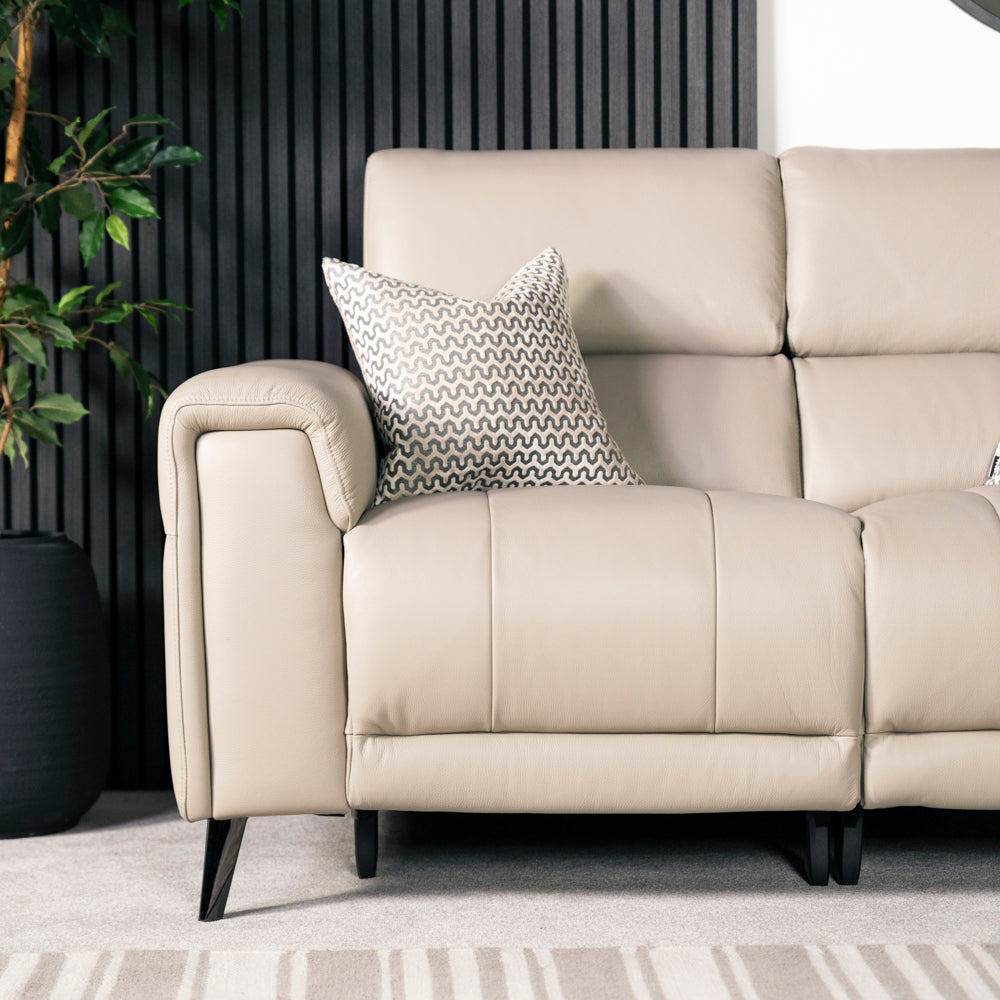 Optima 2 Seater Leather Recliner Power Headrest Tilt