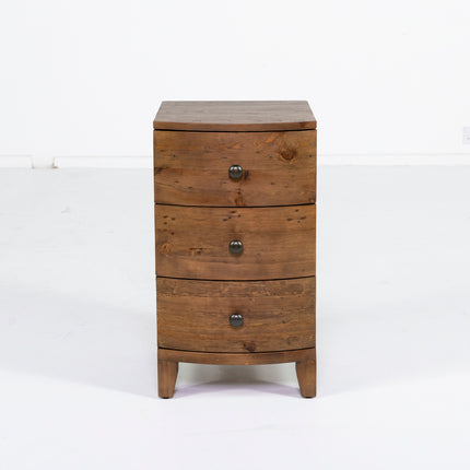 Hawaii 3 Drawer Bedside Table